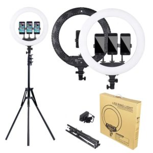 Kit Aro de luz Led 18" (45cm) ,Tripode de 2.10 M, con Control remoto
